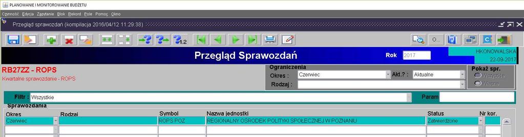 Obraz ekranu 20 Sprawozdanie jednostkowe Rb-27ZZ Obraz ekranu 21 Sprawozdanie