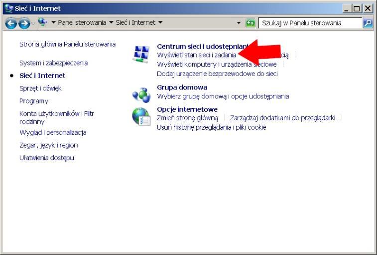 Udostępniania patrz zdjęcie 004 Wchodzimy w Właściwości sieci patrz zdjęcie 005