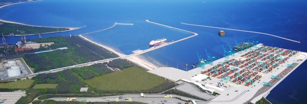 w Świnoujściu Hub-terminal możliwość obsługi statków oceanicznych