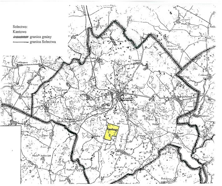 Granice sołectwa Kantowo Załącznik