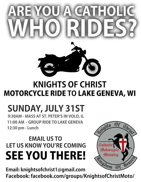 Page Six July 17, 2016 Fr. Maciej Galle invites all to attend! Czy jesteś katolikiem, który jeździ na motocyklu?