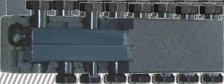 System DN 5 do mocy 55 kw Zwrotnica hydrauliczna CPN 7 - DN 5 (1 ) Uchwyty w zestawie Zwrotnica hydrauliczna CPN 7 wykonana została ze stali.