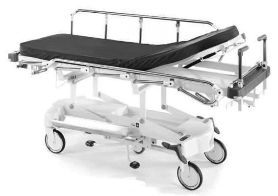 Wstęp Rys. 1 Niniejsza instrukcja obsługi zawiera wskazówki dotyczące użytkowania i konserwacji uniwersalnych łóżek szpitalnych Lifeguard o numerach modeli LG20 (Zob. Rys. 1) oraz LG50 (Zob.