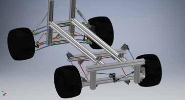 When designing a suspension mechanism in a 1:8 vehicle model,