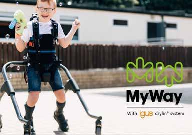 Gehhilfe Walking aid Rollstuhl Wheelchair drylin zusammen mit 3D-Druck-Teilen erfüllt in MyWay alle Vorgaben.