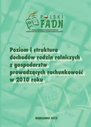 Porównanie sytuacji ekonomicznej gospodarstw rolnych w regionach FADN i NTS w 2008 r. Autor: Stanisław Mańko, Joanna Szmigiel, Alicja Wituszyńska ISBN: 978-83-7658-197-2 Rok wyd.