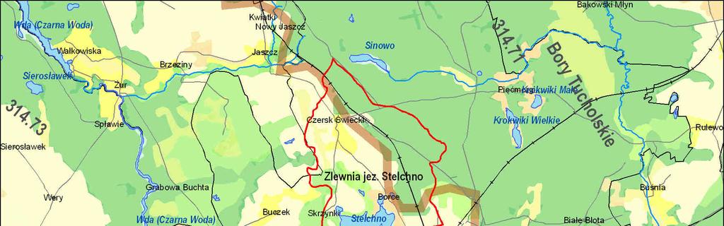 4 1. CHARAKTERYSTYKA KA GEOGRAFICZNA ZLEWNI JEZIORA STELCHNO 1.