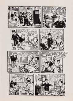 18 JANUSZ CHRISTA (1934-2008) "Kajtek i Koko" - Londyński kryminał, plansza komiksowa nr 59, 1967-68 r.