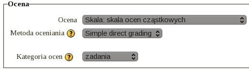 Poniżej po lewej stronie pokazano ustawienia dla "forum", a po prawej dla "zadania".