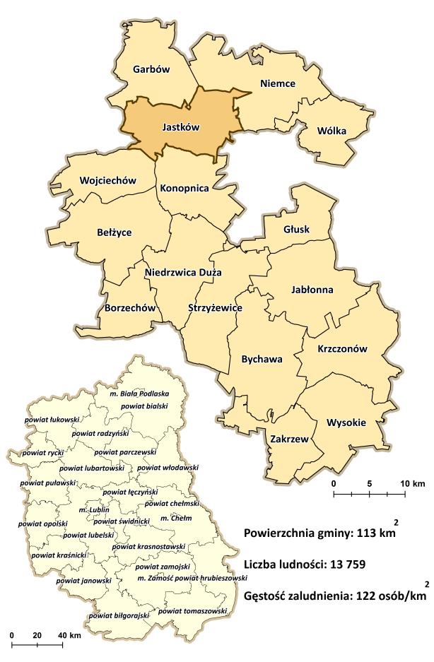 J ak prezentujemy się na tle innych? Jastków jest jedną z 2 478 gmin w Polsce (w tym jedną z 1555 gmin wiejskich).