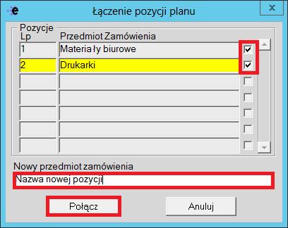 3. Wygenerowanie pozycji Zostanie utworzona nowa pozycja z podanym przedmiotem