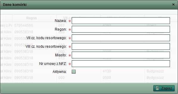 Rys. 44 Po uzupełnieniu wszystkich informacji całość należy zapisać przyciskiem Zapisz.