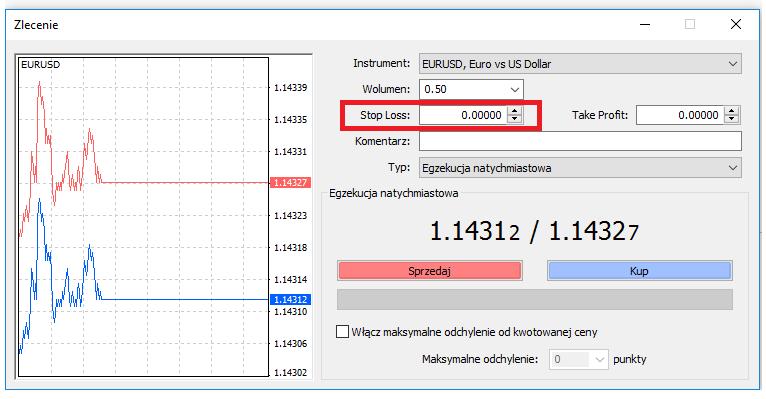 Zlecenia Stop Loss, Take Profit, Trailing Stop Zadaniem zleceń Stop Loss i Take Profit jest automatyczne ograniczenie straty lub zrealizowanie wcześniej założonego zysku z danej transakcji.