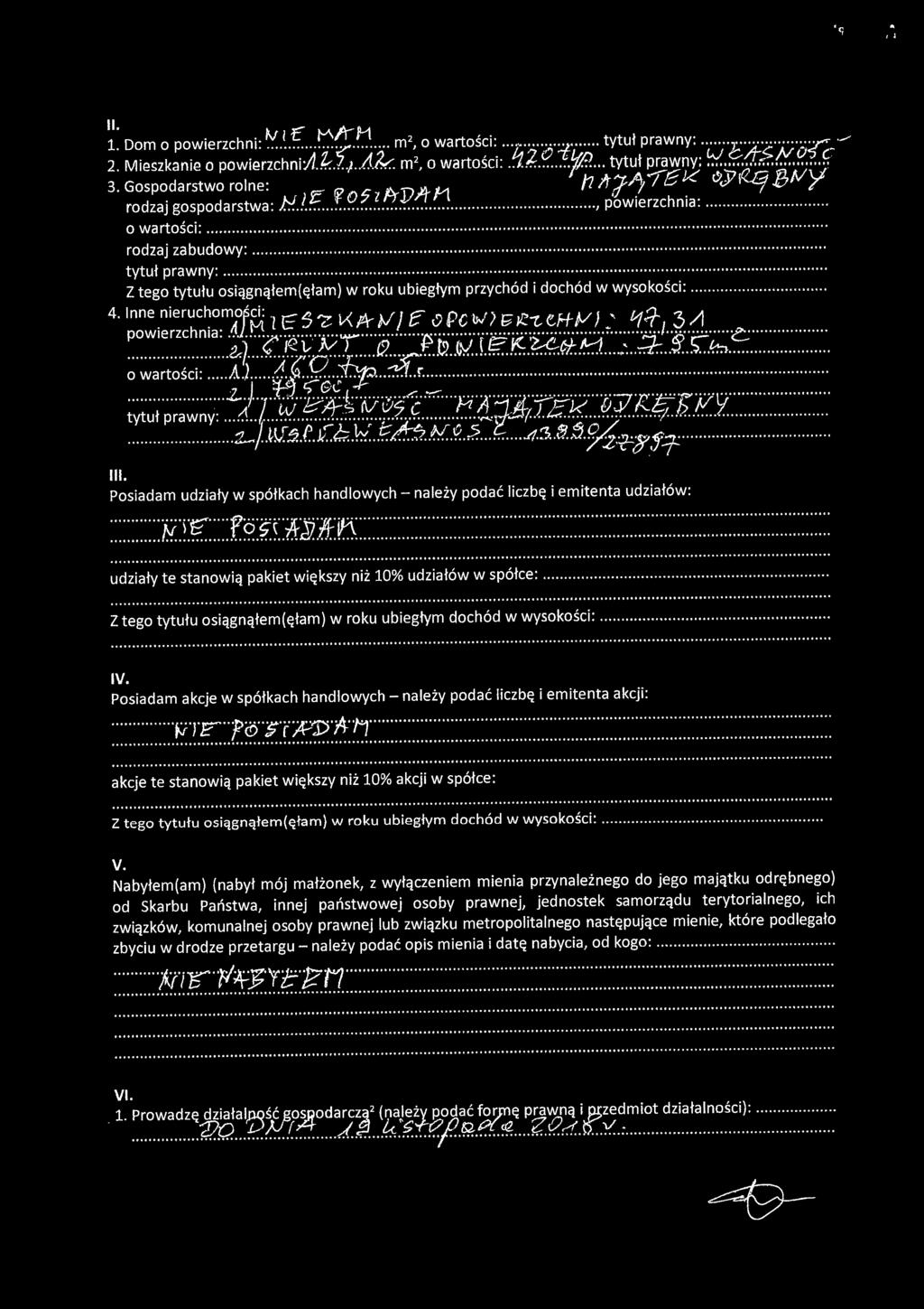 ......... rod zaj zabudowy:...................... tytuł prawny:................... Z tego tytułu osiągnąłem(ęłam) w roku ubiegłym przychód i dochód w wysokości:.... 4 1. ;~~i:~:~~~~;~11@j E.:?..'.".