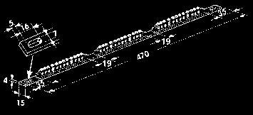 16 2 i 2 otworami 35 2 EB 36: miedziana szyna uziemiająca 15 x 4 z 3 szynami EB 12 EB 168: mosiężna szyna uziemiająca 8 x 8 z