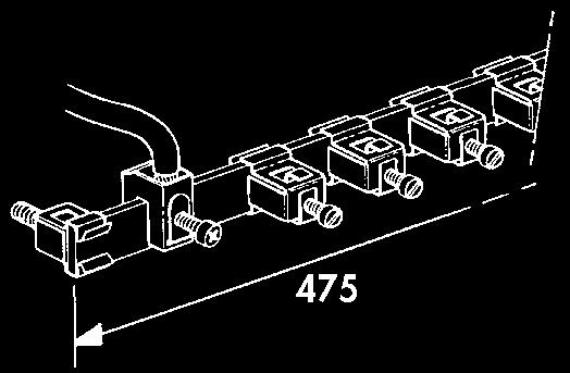 562100 KIT EC 450 1 0,362 ZACISK M6 Zacisk mocujący DO LITYCH SZYN 12 x 4 i 12 x 5 L l H 553450 CLIP M6-4 17 14 38 20 0,010 553490