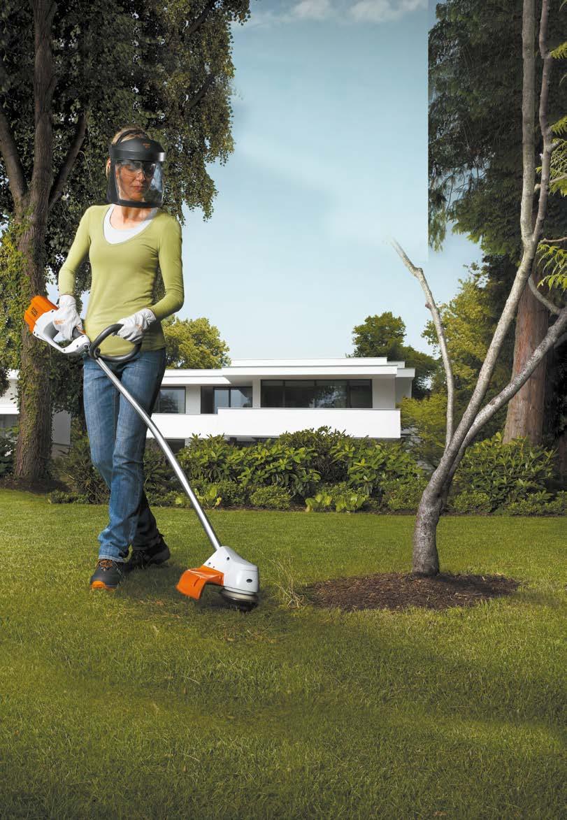 Kosy akumulatorowe STIHL PRO Kosa akumulatorowa bez akumulatora i ładowarki STIHL FSA 90 Ciężar: 3,2 kg 1) Głowica żyłkowa: AC 25-2 Średnica rob.