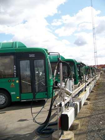 Szwecja Tankowanie autobusów miejskich Kristianstad, Szwecja 130 publicznych stacji CNG i 64 stacje z biometanem Cele