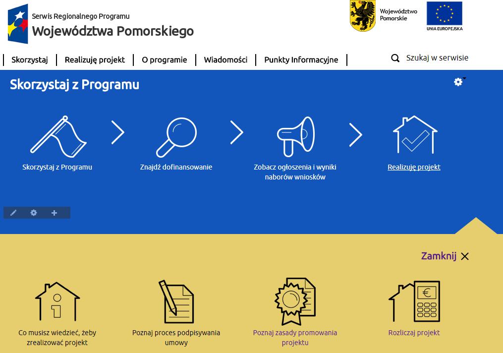 ZASADY OZNACZANIA PROJEKTÓW Zasady oznaczania projektów znajdują się na