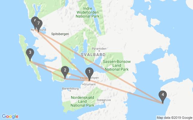 Travel program Dzień 1 PRZELOT Z WARSZAWY DO LONGYEARBYEN (NORWEGIA) Przelot do Longyearbyen. Stolica Svalbardu skupia około 2000 ludzi, pracujących głównie w okolicznych kopalniach.