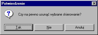 POPRAWIANIE SKIEROWANIA Gdy skierowanie zostało wprowadzone na listę skierowań, a należy dokonać zmiany informacji zawartych w karcie wówczas należy podświetlić to skierowanie na liście i użyć