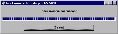 systemu. Dlatego po każdej tego typu sytuacji, przed ponownym rozpoczęciem pracy z programem, należy przeprowadzić indeksowanie baz danych wykorzystywanych w programie.