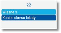 Rozdział 6. Przeglądanie terminarza wydarzeń Terminarz pełni rolę planera, stąd nie są prezentowane wydarzenia przeszłe z kategorii dat realizacji dyspozycji i terminów na produktach.