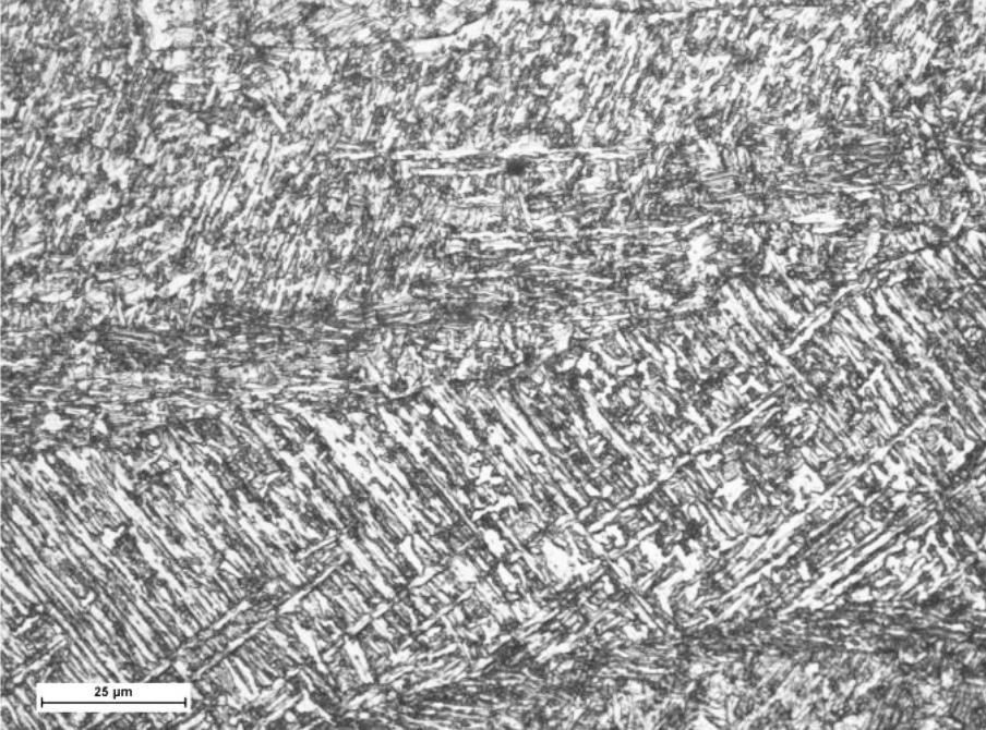 The separation of nitrides in a welded joint hybrid (laser MAG) Badania twardości