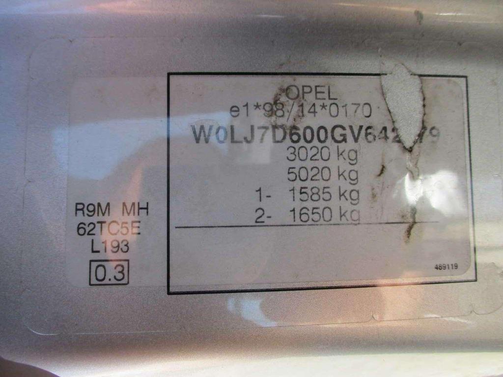 ciężarowy do 3.5t Vivaro 1.