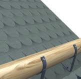 Position the U support on the previously laid flat roof sheathing 