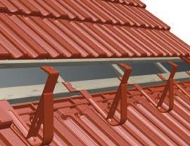 To the roof structure there should be screwed an additional installation batter.