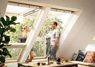 Okno balkonowe GEL i VEA/VEB/VEC To niezwykłe rozwiązanie w wyjątkowym stylu zapewnia bezpośredni