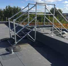 Standardowe elementy mają długość 1,5 m albo 3 m. Systemy KEE WALK można montować na dachach o nachyleniu do 35 Gdzie można układać nasze ciągi podestów?