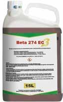 Beta 274 EC to środek chwastobójczy w formie koncentratu do sporządzania emulsji wodnej stosowany nalistnie, przeznaczony jest do powschodowego zwalczania chwastów dwuliściennych w buraku cukrowym.