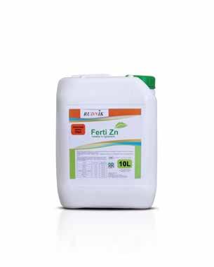 Ferti Zn nawóz z cynkiem Ferti Zn to nawóz zawierający 700g cynku/l. Zaleca się stosowanie nawozu w zapobieganiu niedoboru cynku m. in. w kukurydzy, zbożach, ziemniakach i drzewach owocowych.