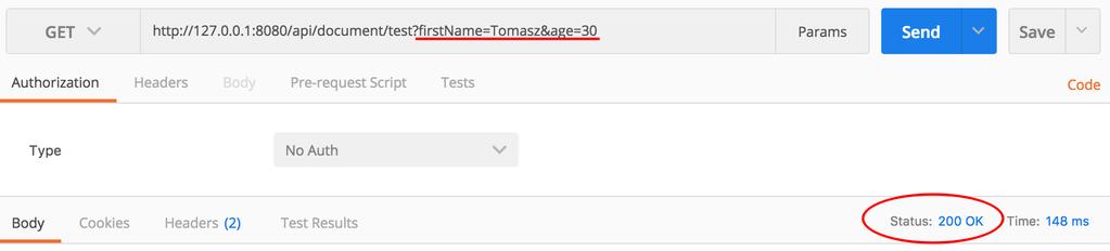 W aplikacji Postman powinniśmy otrzymać kod odpowiedzi serwera 200 OK (lista wszystkich odpowiedzi HTTP dostępna jest tutaj).
