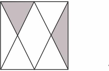 Zadanie 15. (0 1) Punkty i są środkami boków kwadratu o polu 2 36a. okończ zdanie. Zaznacz dobrą odpowiedź. Suma pól pomalowanych części kwadratu jest równa. 2 2,25a. 2 4 a.,5 2 9a. 2 18a Zadanie 16.