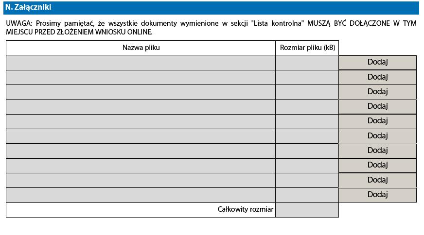 Prawny przedstawiciel podpisujący oświadczenie powinien być tą samą osobą, której dane podano w części D.1.3 wniosku Przedstawiciel prawny.