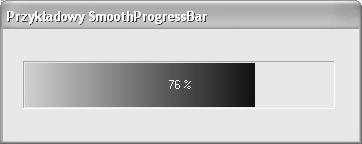 26 ROZDZIAŁ 3..NET FRAMEWORK (40) Rysunek 3.1: Przykładowy SmoothProgressBar 3.1.5 Pomoc kontekstowa (2) W dowolny sposób przygotować plik pomocy kontekstowej w formacie CHM.