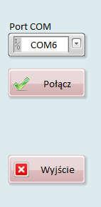 6. Przycisk Start/Stop Rozpoczęcie/zakończenie pomiaru zapisu do pliku 7. Czas eksperymentu, aktualny czas, Okres pomiarów 8.