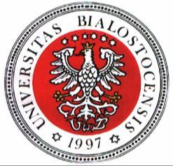 UNIWERSYTET W BIAŁYMSTOKU Wydział Biologiczno-Chemiczny INSTYTUT CHEMII Prof. dr hab. Beata I. Godlewska-Żyłkiewicz 15-399 Białystok, ul.