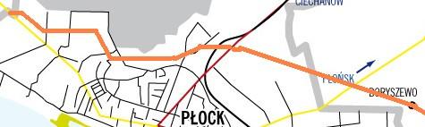 miasta (m.in. Orlen) oraz tranzytu z kierunków Warszawa, Płońsk, Ciechanów, Sierpc, Lipno na obwodnicę. Zmniejszenie natężenia ruchu w centrum miasta. Parametry inwestycji: Łączna długość drogi 1 km.