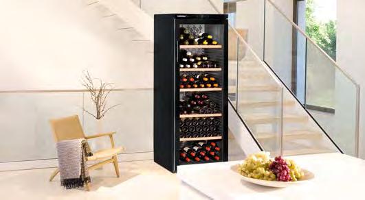 Winiarki Liebherr gwarantują prawidłowy klimat zarówno do długotrwałego przechowywania, jak i szybkiego schładzania win.