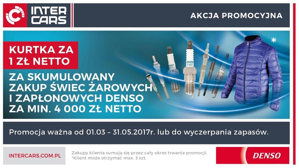 Świece żarowe i zapłonowe Denso Za skumulowany zakup świec żarowych i zapłonowych Denso za min.