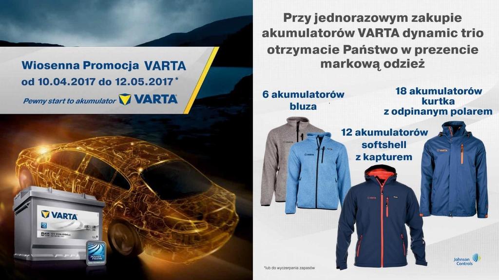 Wiosenna promocja Varta Kupuj akumulatory marki VARTA i wygrywaj atrakcyjne nagrody.