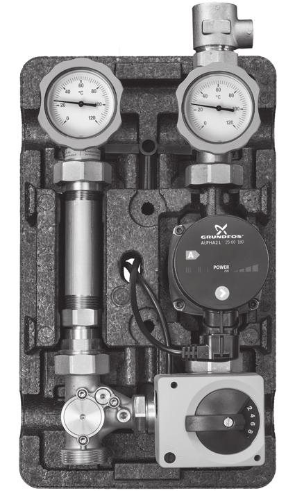 pompy66831 ZEA 385,1 1" z pompą Grundfos Alpha 1L 25-40 66831.