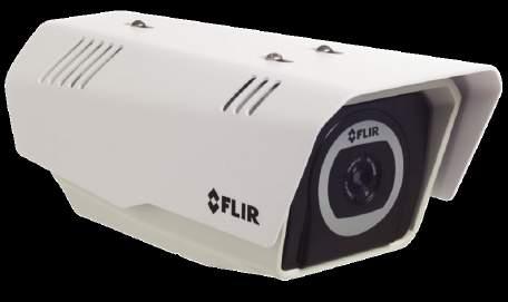 FLIR ELARA FC-R Kamera FLIR FC-R umożliwia bezkontaktowy pomiar temperatury, dlatego bardzo dobrze sprawdza się w wykrywaniu pożarów, systemach ochrony oraz monitorowaniu