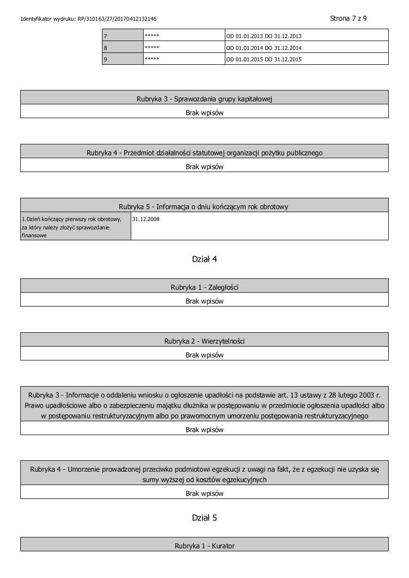 Dokument Informacyjny Parcel