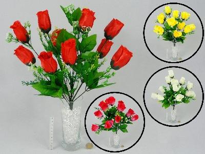 1,62 Kwiaty bukiet dwukolorowy róża, 10gł.; wys.