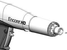 UWAGA: Stożkowy uchwyt elektrody szczelinowej, dostarczony z pistoletem, trzeba zmienić, aby pasował do dysz stożkowych i deflektorów.